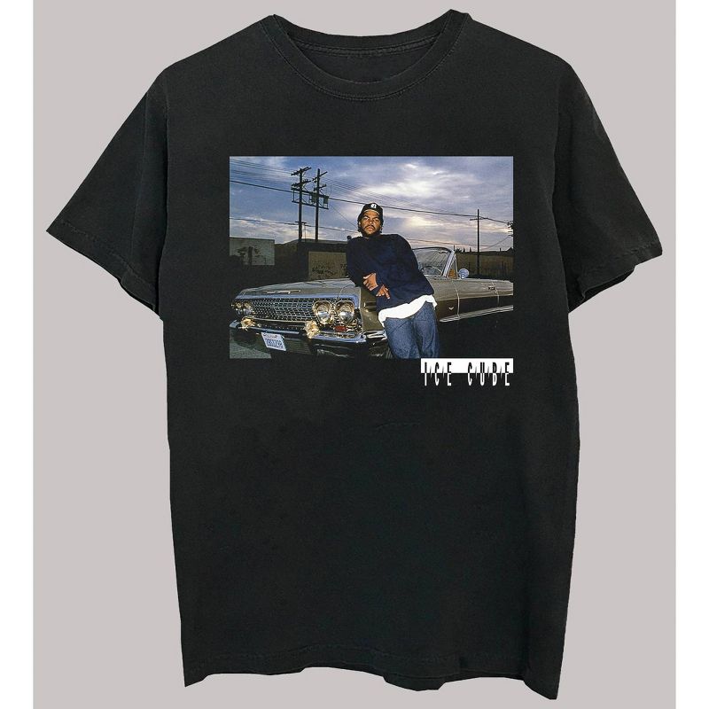 Men's Ice Cube Short Sleeve Graphic Crewneck T-Shirt - Black, 1 of 9