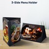 WeChef 10Packs 4"x 6" 3 Sides Table Tent Holder Menu Holder for Bar Cafe Restaurant Black - 2 of 4