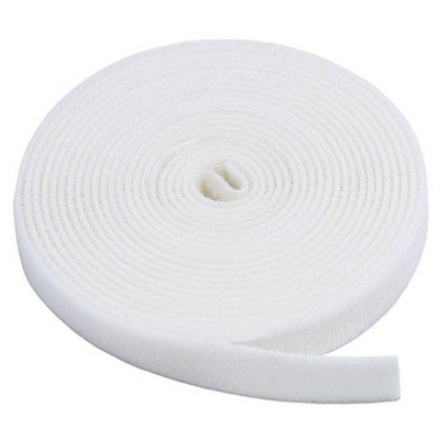 Monoprice Hook & Loop Fastening Tape, 3/4-inch Wide, 5 yards/Roll - White