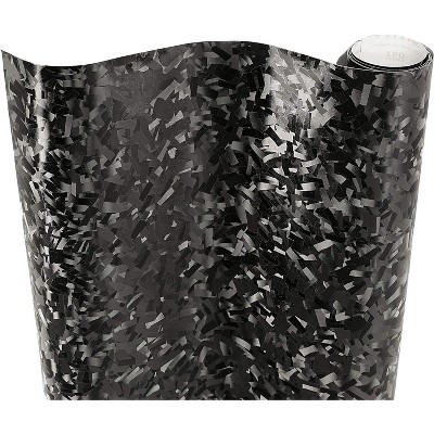 TruAIR Carbon Pattern Vinyl Car Wrap (10'x5', Black)