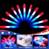 Joyfy 12 Pcs Patriotic Foam Glow Sticks, 16" Red White Blue LED Wands, Light-Up Party Supplies for Independence Day Parade Carnival Celebration - 2 of 4