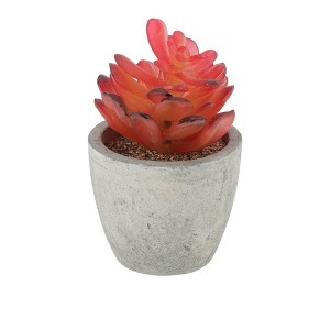 Unique Bargains Artificial Plants New Lotus in Mini Pulp 2.76"x2.76"x4.53" 1 Pc - 1 of 4