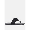 Beech Handwoven Natural Suede Tassel Thong Flats - 2 of 4