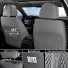 Coverado Car Seat Covers, Front and Rear Waterproof Faux Leather Auto Seat Protectors with Lumbar Support - 3 of 4