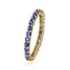 Ross-Simons 1.20 ct. t.w. Sapphire Eternity Band in 14kt Yellow Gold - 3 of 4