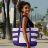 Dalix 23" Premium Striped Tote Bag - 4 of 4