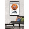 Trends International NBA Oklahoma City Thunder - Drip Basketball 21 Framed Wall Poster Prints - 2 of 4