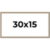 PosterPalooza | Panoramic Minimalist Silver Picture Frame - UV Acrylic, Foam Board Backing, Hanging Hardware - 2 of 4