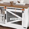 COZONY 66" Rustic TV Stand for Living Room with Sliding Barn Doors, Farmhouse Entertainment Center for 75" TV, Heavy Duty Media Console - 3 of 4