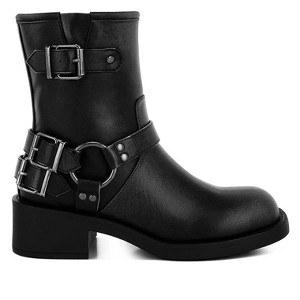 Caribou Harness Detail Biker Boots - 1 of 4