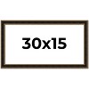 PosterPalooza | Panoramic Ornate Brown Picture Frame - UV Acrylic, Foam Board Backing, Hanging Hardware - 2 of 4