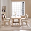 Sapphtopaz French Country Wooden Dining Chairs Set of 2, Side Accent Chairs Kitchen Chairs Barstools for Dining Room, Kitchen Island - 2 of 4