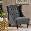 CAVINAS Velet Fabric Accent Chair with High Backrest,Modern Upholstered Living Room Chairs,Reading Chairs for Living Room - 2 of 4