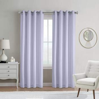 Habitat Harmony Light Filtering Soft and Relaxed Feel in Room Provide Privacy Grommet Curtain Panel Lavender