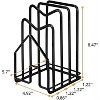LunaLulinlk Cutting Board Rack w 2 Adhesive Hanging Hooks Chopping Board Organizer Stand Holder Kitchen Countertop - 3 of 4
