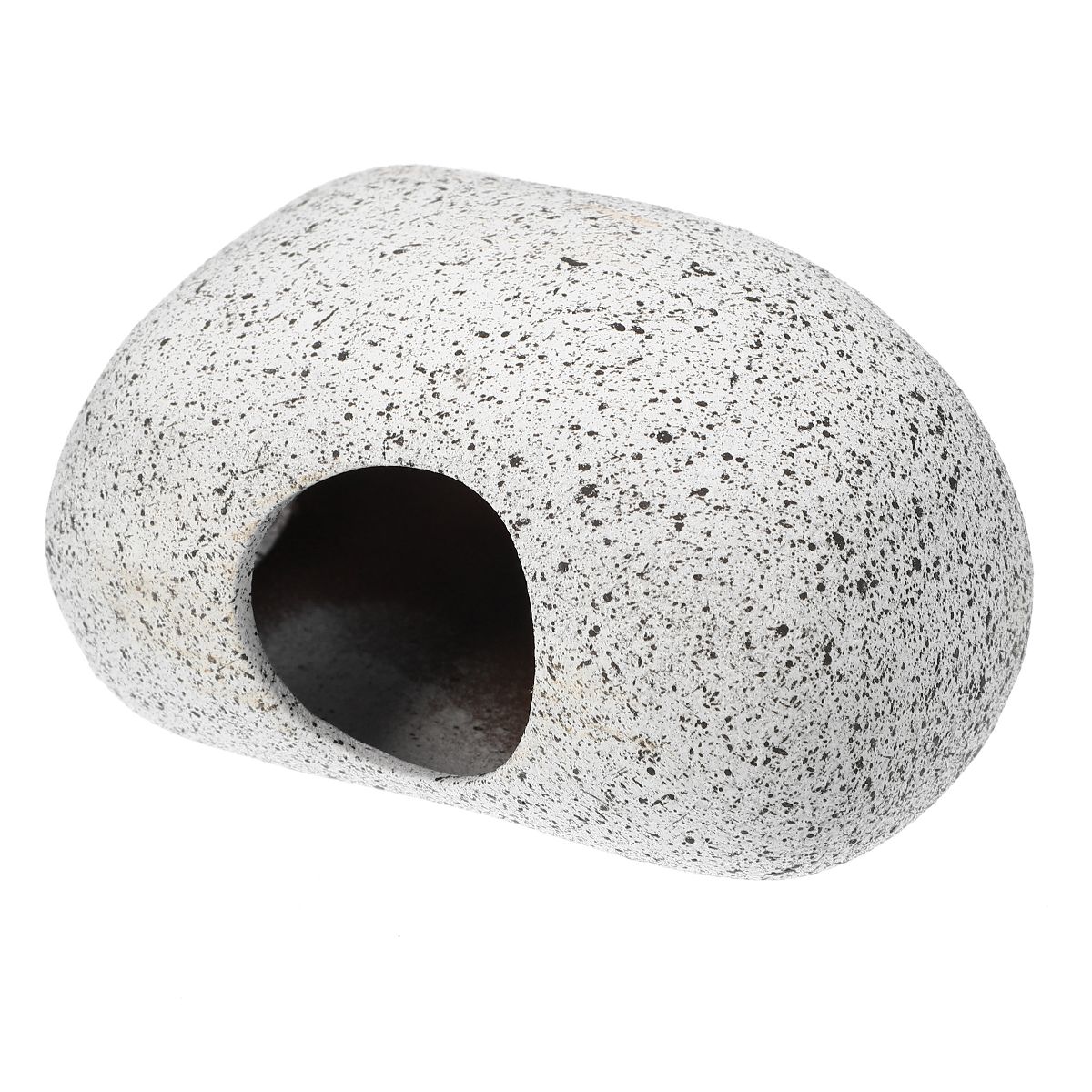 Unique Bargains Ceramic Aquarium Hideaway Rock Cave Fish Tank Decoration Gray 3.66''x2.60''x2.05'' - thumbnail 3