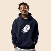 Dalix Giant Ghost Embroidered Hoodie Soft Fleece Hood Sweatshirt Mens - 3 of 4
