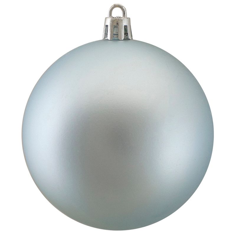 Northlight 32ct Mermaid Blue Matte Shatterproof Christmas Ball Ornaments 3.25" (80mm), 3 of 4