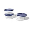 Dura Culina® 6pc (Set of 3) Glass Food Round Stackable Storage Set - 3 of 4