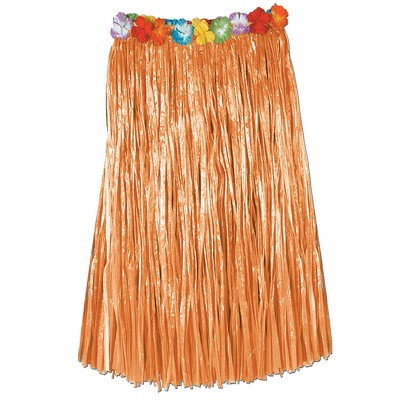 Beistle 36"W x 32"L Adult Artificial Grass Skirt Natural 50490-N