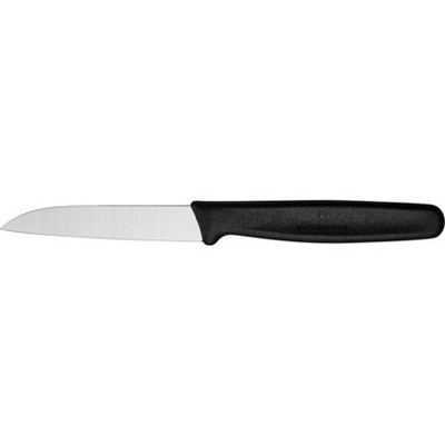 Victorinox Sheep's Foot Straight Edge Stainless Steel Paring Knife with Black Polypropylene Handle, 3.25 Inch