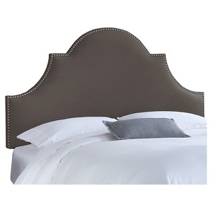 Chambers Headboard - Linen Slate (King) - Skyline Furniture , Linen Grey