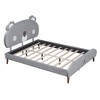 Full Size Upholstered Platform Bed with Koala-Shaped Headboard - 3 of 4