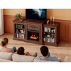67" Electric Fireplace TV Stand with Mantel & Cabinets, Fits TVs Up to 67", 18" Fireplace Insertfor Living Room/Bedroom - 2 of 4