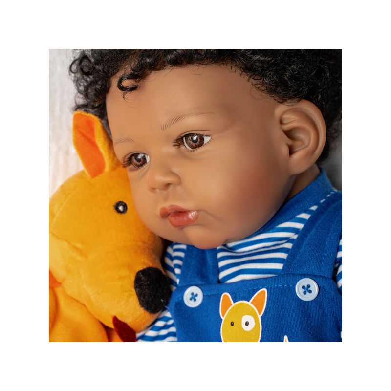 Paradise Galleries Realistic Toddler Boy Doll - Puppy Pal, 7-Piece Reborn Doll Gift Set with Magnetic Pacifier, 5 of 9