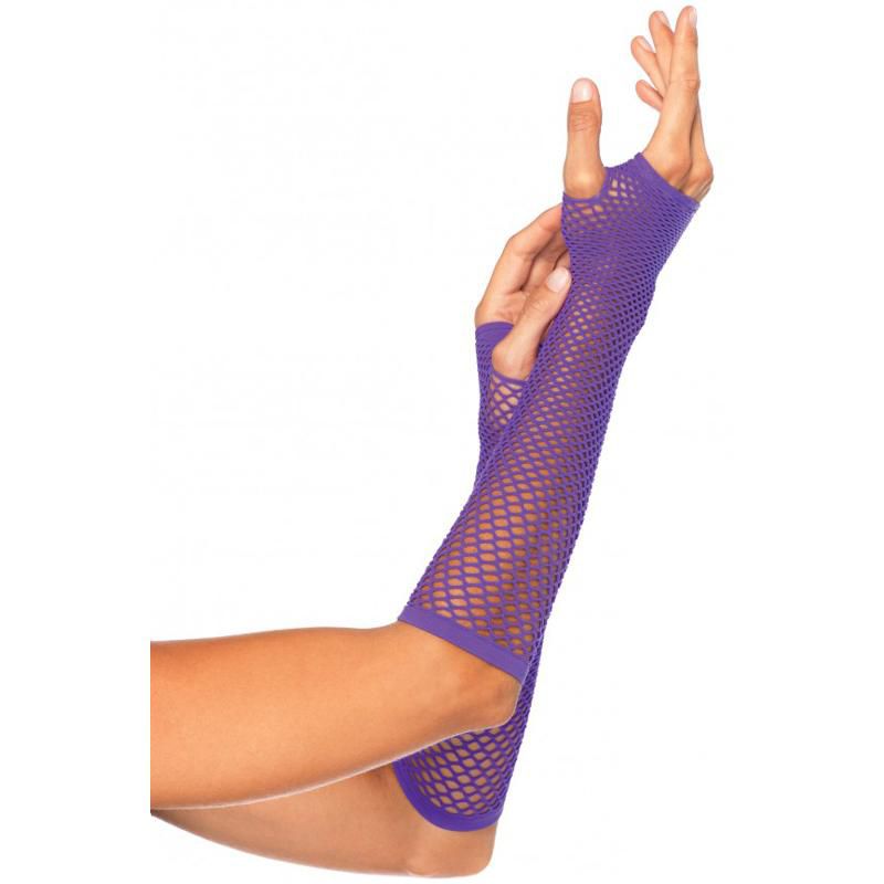 Leg Avenue Triangle Net Fingerless Gloves, 4 of 5