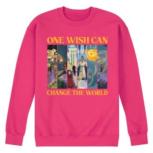 Men's - Disney - One Wish Can Change The World Graphic Fleece Sweatshirt - 1 of 4