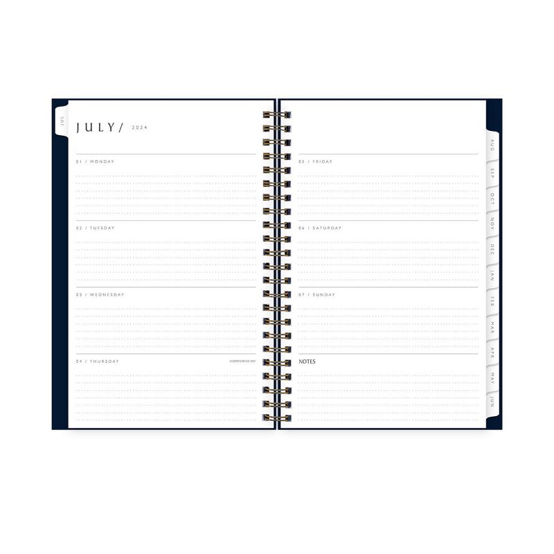 Blue Sky 2024-25 Weekly/Monthly Sustainability Planner 8&#34;x5&#34; Wirebound Navy, 6 of 14