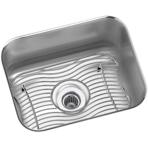 Elkay Eluh129dbg Gourmet Lustertone 14 1 2 X 11 3 4 Single Basin Undermount Kitchen Sink Stainless Steel