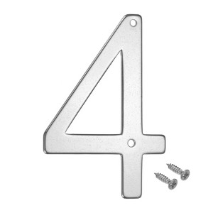 Unique Bargains 304 Stainless Steel Polished Surface Rust Corrosion Resistant House Number 1 Pc - 1 of 4