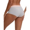 INSPIRE CHIC Women's Low Waist Seamless Ice Silk Maternity Briefs Pregnancy Under the Bump Underwear - 2 of 4