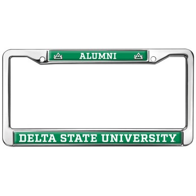 Delta State University Alumni Logo Full Size Standard License Plate Metal Frame