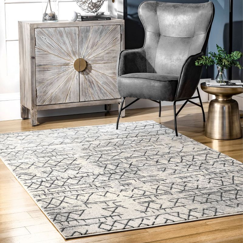 nuLOOM Bexley Faded Banded Global Area Rug, 3 of 9