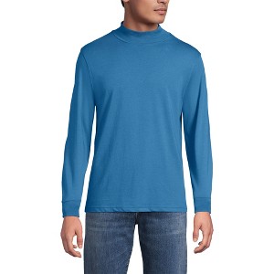 Lands' End Men's Super-T Mock Turtleneck - 1 of 3