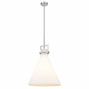 Newton Cone - 1 Light Stem Hung Pendant In Industrial Style-22.75 Inches Tall and 18 Inches Wide - 1 of 1