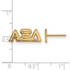 Black Bow Jewelry 14k Yellow Gold Plated Sterling Silver Alpha Xi Delta Greek Life Stud Earring - image 2 of 3