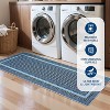 Washable Braided Printed Area Rug, Non Slip Low Pile Foldable Carpet, Soft Thin Stain Resistant Mat for Living Room Bedroom Kitchen - 4 of 4