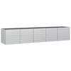 vidaXL Garden Raised Bed 157.5"x31.5"x30.3" Galvanized Steel Silver - 2 of 4