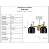 Urban Ambiance Luxury Vintage Bath Light 9''H x 14.75''W,  Olde Brass Finish,  Jacksonville Collection, UHP4315 - 3 of 4