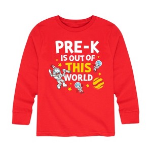 Boys' - Dr. Seuss - Pre-K Out Of This World Cat in the Hat Long Sleeve Graphic T-Shirt - 1 of 4