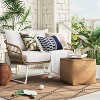 20"x15" Outdoor Patio Pouf Knit Olefin - Threshold™ - 2 of 4