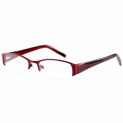 Jones New York J453 Designer Metal Eye Glasses Frame in Red/Demo Lens 134mm Frame/52mm Lens Width