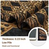 Checkered Area Rugs for Living Room Washable, Soft Low Pile Non-Slip Leopard Print Indoor Carpet Rugs for Entryway Bedroom Dining Room - 3 of 4