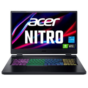 Acer Nitro 5 - 17.3" Laptop NVIDIA GeForce RTX 3050 Intel Core i5-12500H 2.50 GHz 8GB RAM 512GB SSD Windows 11 Home - Manufacturer Refurbished - 1 of 4