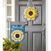 Sunflower with Checks Door Decor - 3 of 4