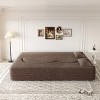 KWPZQEB Convertible Folding Sofa Bed, Teddy Fabric Foam-Filled Couch with 2 Pillows, Modern Folding Loveseat Sofa for Living Room, Bedroom - 4 of 4